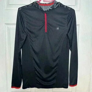 Pure NRG Athletics Hoodie Jacket  Black /White /Red Fitted Size XL